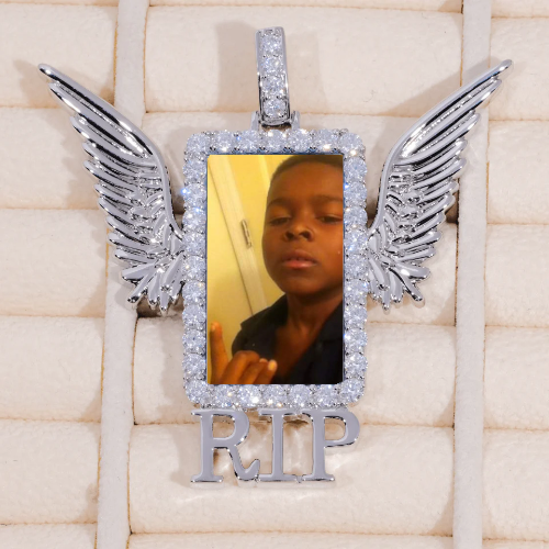 RIP WING 3D CUSTOM PICTURE PENDANT
