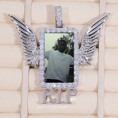 RIP WING 3D CUSTOM PICTURE PENDANT