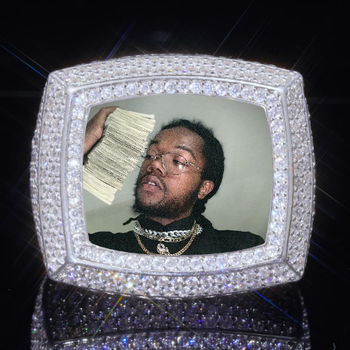 3D CUSTOM PICTURE ICED RING