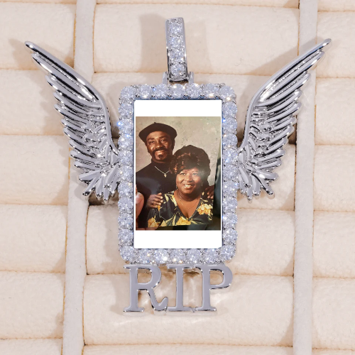 RIP WING 3D CUSTOM PICTURE PENDANT