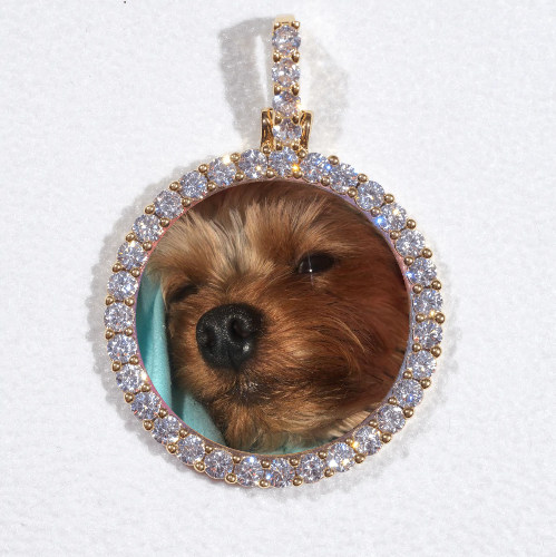 3D CIRCLE CUSTOM PICTURE PENDANT SMALL SIZE