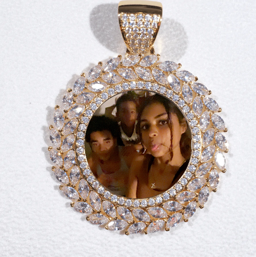 Large 3D Wheat Ear Custom Picture Pendant