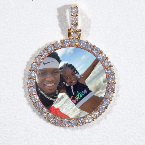 3D CIRCLE CUSTOM PICTURE PENDANT SMALL SIZE