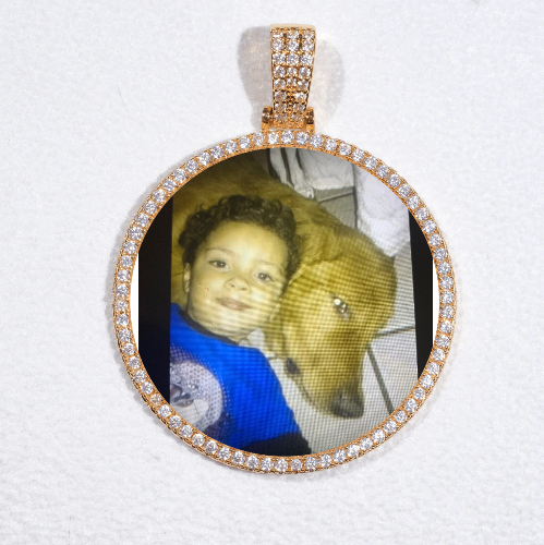 MEDIUM 3D CIRCLE CUSTOM PICTURE PENDANT