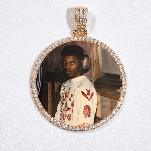 MEDIUM 3D CIRCLE CUSTOM PICTURE PENDANT