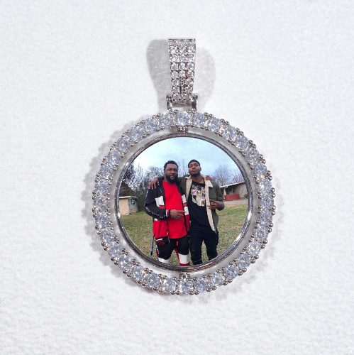 3D Spinning 2-Faced Custom Picture Pendant