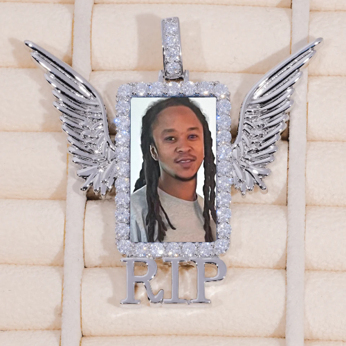 RIP WING 3D CUSTOM PICTURE PENDANT