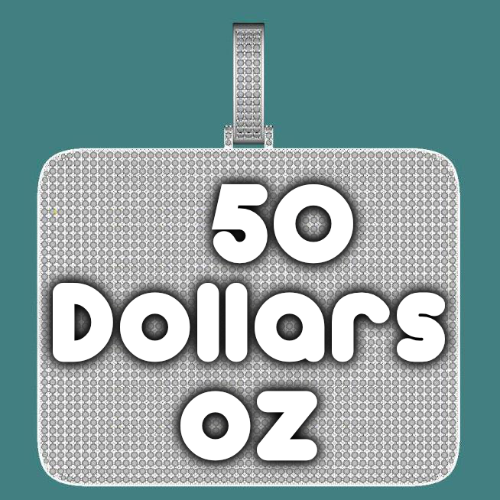 CUSTOM LETTER NECKLACE 3D BIG SQUARE