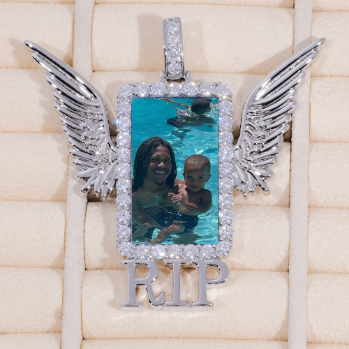 RIP WING 3D CUSTOM PICTURE PENDANT