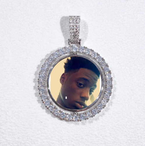 3D Spinning 2-Faced Custom Picture Pendant