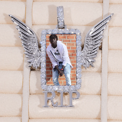 RIP WING 3D CUSTOM PICTURE PENDANT