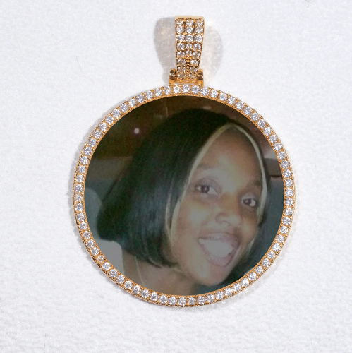 MEDIUM 3D CIRCLE CUSTOM PICTURE PENDANT