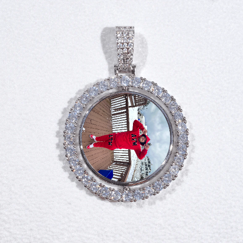 3D Spinning 2-Faced Custom Picture Pendant