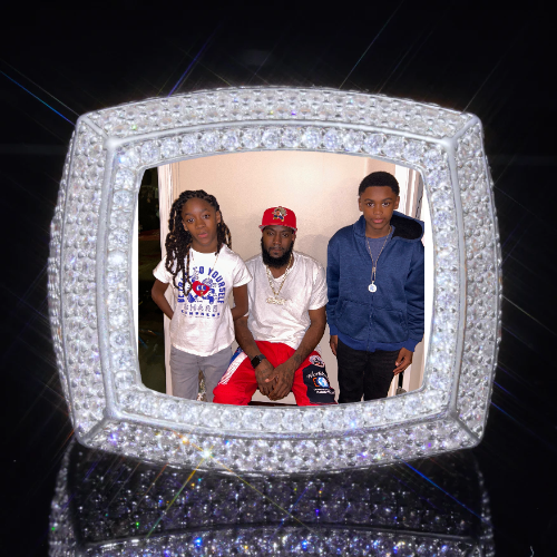 3D CUSTOM PICTURE ICED RING