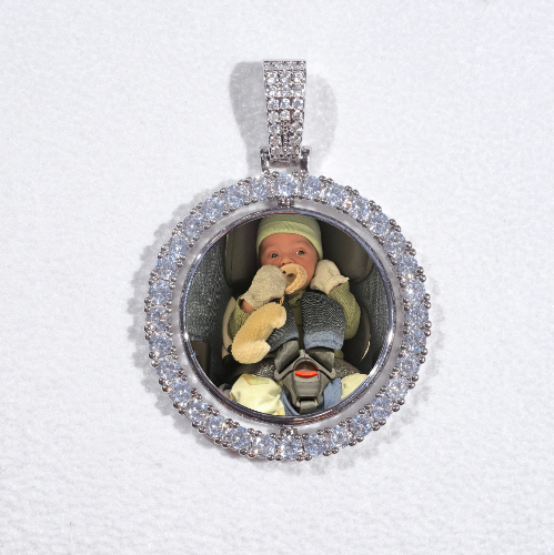 3D Spinning 2-Faced Custom Picture Pendant