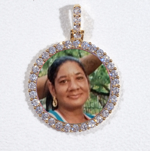 3D CIRCLE CUSTOM PICTURE PENDANT SMALL SIZE