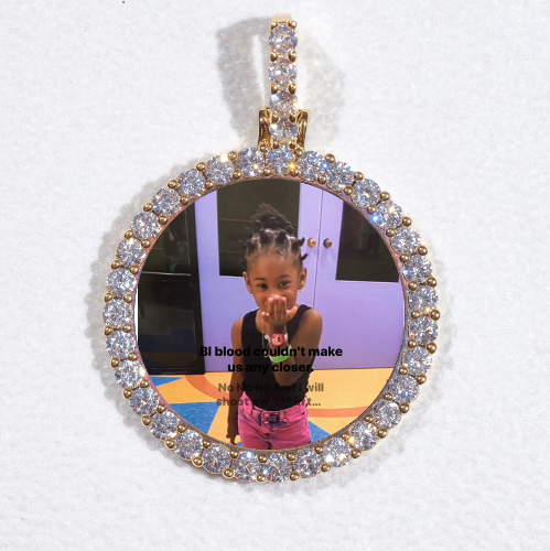 3D CIRCLE CUSTOM PICTURE PENDANT SMALL SIZE