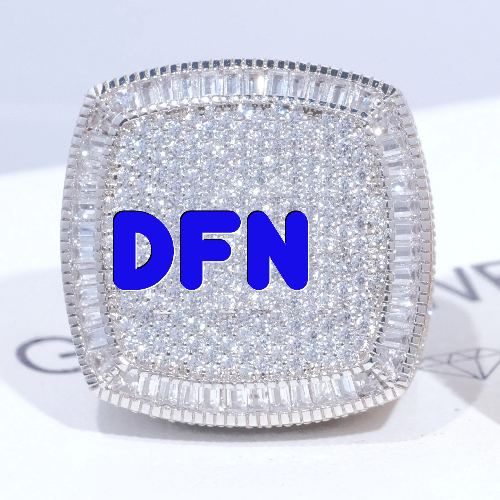 CUSTOM LETTER 3D ICED RING