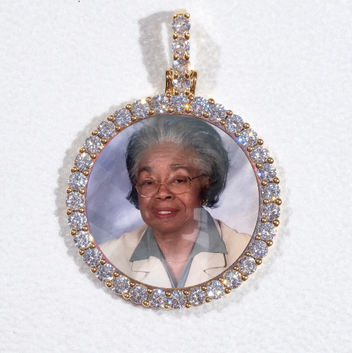 3D CIRCLE CUSTOM PICTURE PENDANT SMALL SIZE