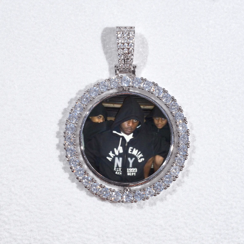 3D Spinning 2-Faced Custom Picture Pendant