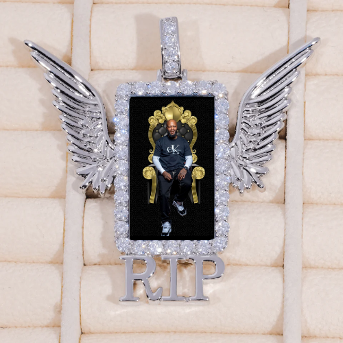 RIP WING 3D CUSTOM PICTURE PENDANT