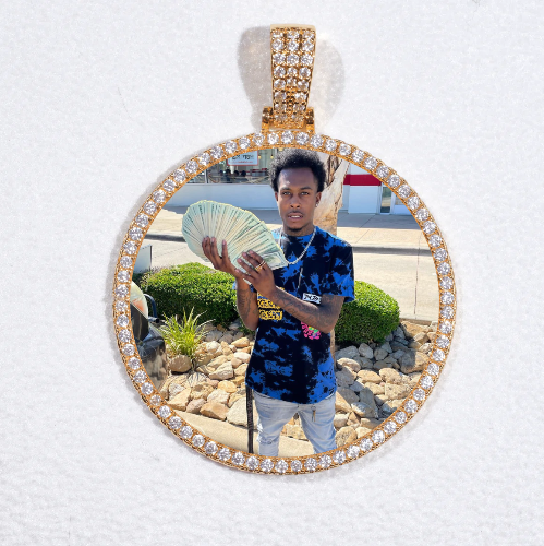 MEDIUM 3D CIRCLE CUSTOM PICTURE PENDANT