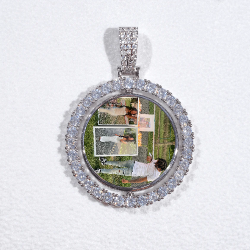 3D Spinning 2-Faced Custom Picture Pendant
