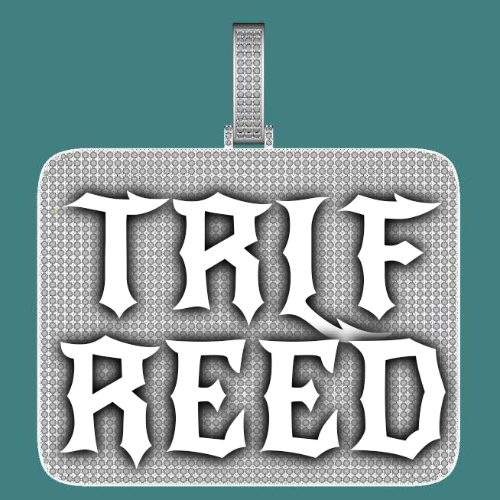 CUSTOM LETTER NECKLACE 3D BIG SQUARE
