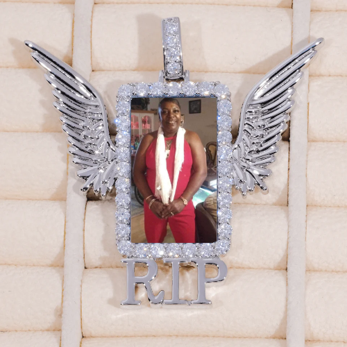 RIP WING 3D CUSTOM PICTURE PENDANT