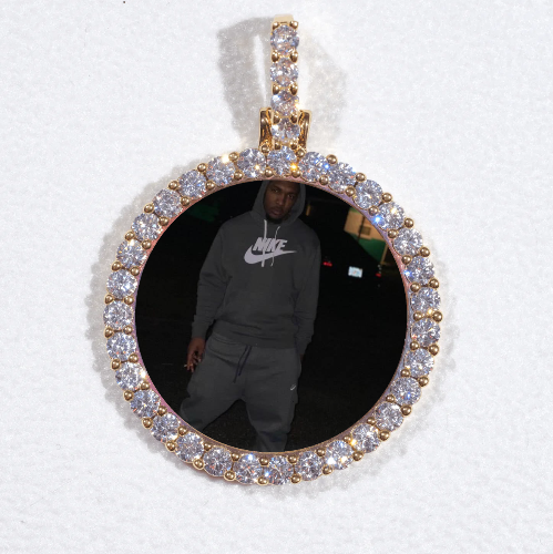 3D CIRCLE CUSTOM PICTURE PENDANT SMALL SIZE