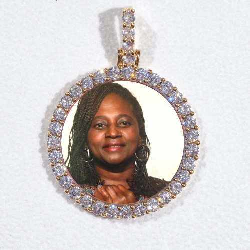 3D CIRCLE CUSTOM PICTURE PENDANT SMALL SIZE