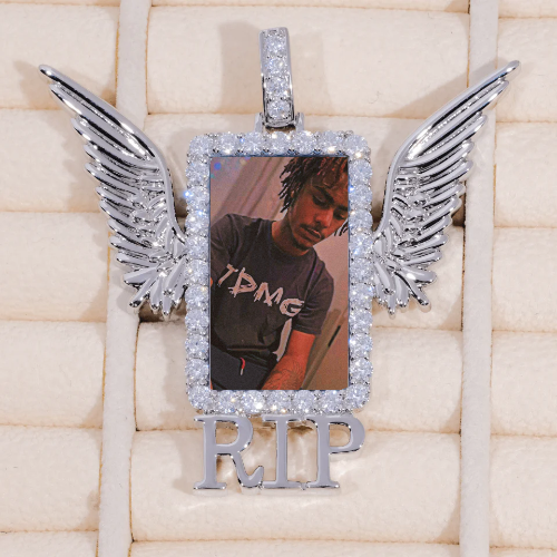 RIP WING 3D CUSTOM PICTURE PENDANT