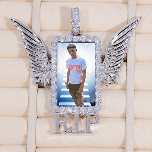 RIP WING 3D CUSTOM PICTURE PENDANT