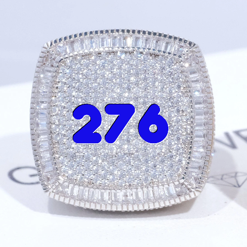 CUSTOM LETTER 3D ICED RING