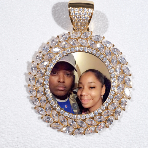 Large 3D Wheat Ear Custom Picture Pendant