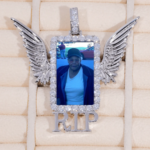 RIP WING 3D CUSTOM PICTURE PENDANT