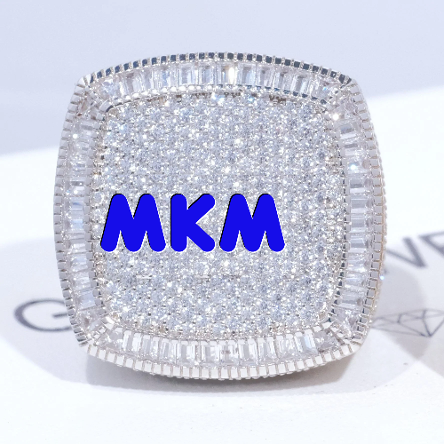 CUSTOM LETTER 3D ICED RING