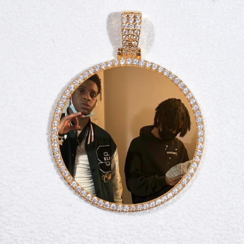 MEDIUM 3D CIRCLE CUSTOM PICTURE PENDANT