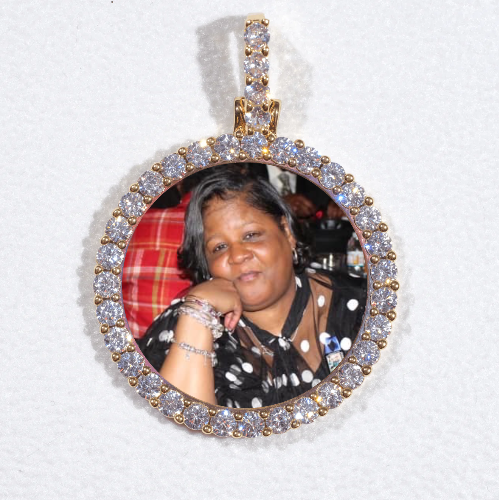 3D CIRCLE CUSTOM PICTURE PENDANT SMALL SIZE