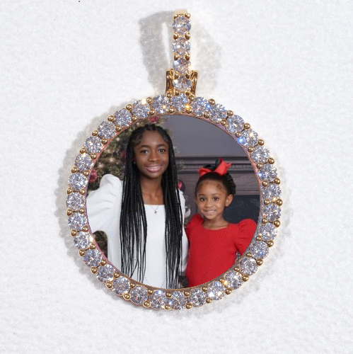3D CIRCLE CUSTOM PICTURE PENDANT SMALL SIZE