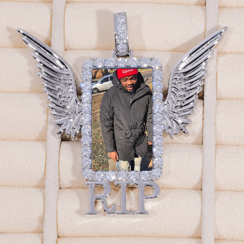 RIP WING 3D CUSTOM PICTURE PENDANT
