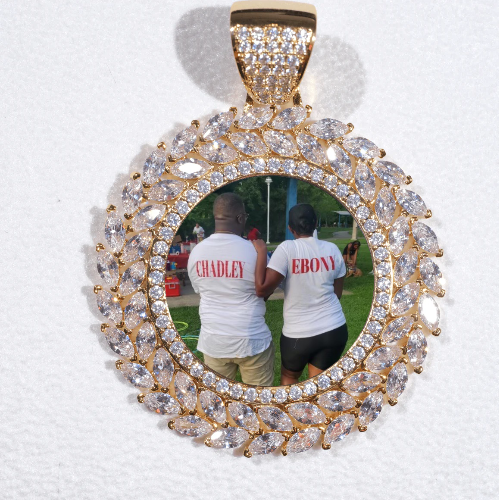 Large 3D Wheat Ear Custom Picture Pendant