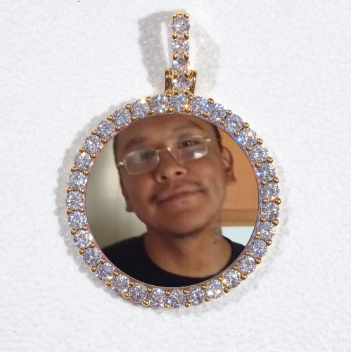 3D CIRCLE CUSTOM PICTURE PENDANT SMALL SIZE