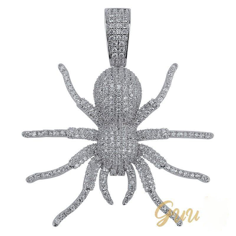 18K Gold-Plated AAA CZ Spider Pendant Necklace - The GUU Shop