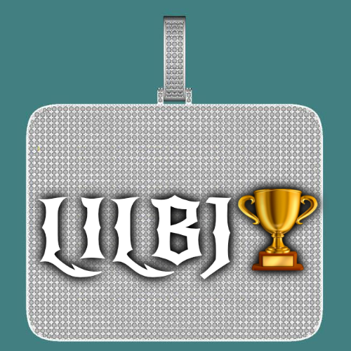 CUSTOM LETTER NECKLACE 3D BIG SQUARE
