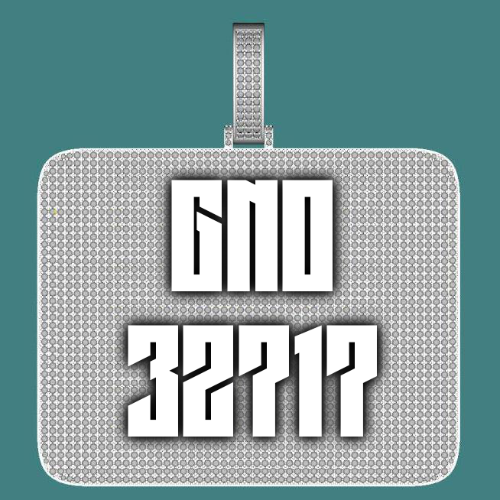 CUSTOM LETTER NECKLACE 3D BIG SQUARE
