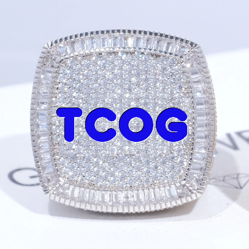 CUSTOM LETTER 3D ICED RING