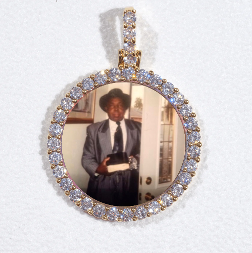 3D CIRCLE CUSTOM PICTURE PENDANT SMALL SIZE