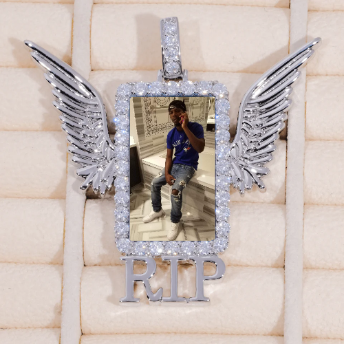 RIP WING 3D CUSTOM PICTURE PENDANT