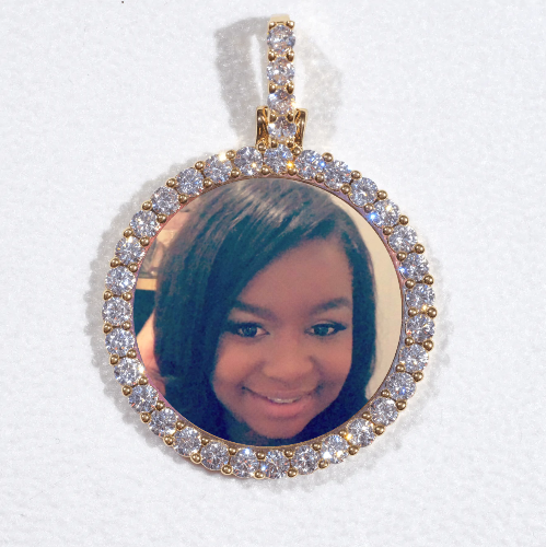 3D CIRCLE CUSTOM PICTURE PENDANT SMALL SIZE